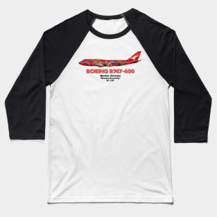 Boeing B747-400 - Qantas Airways "Wunala Dreaming" Baseball T-Shirt